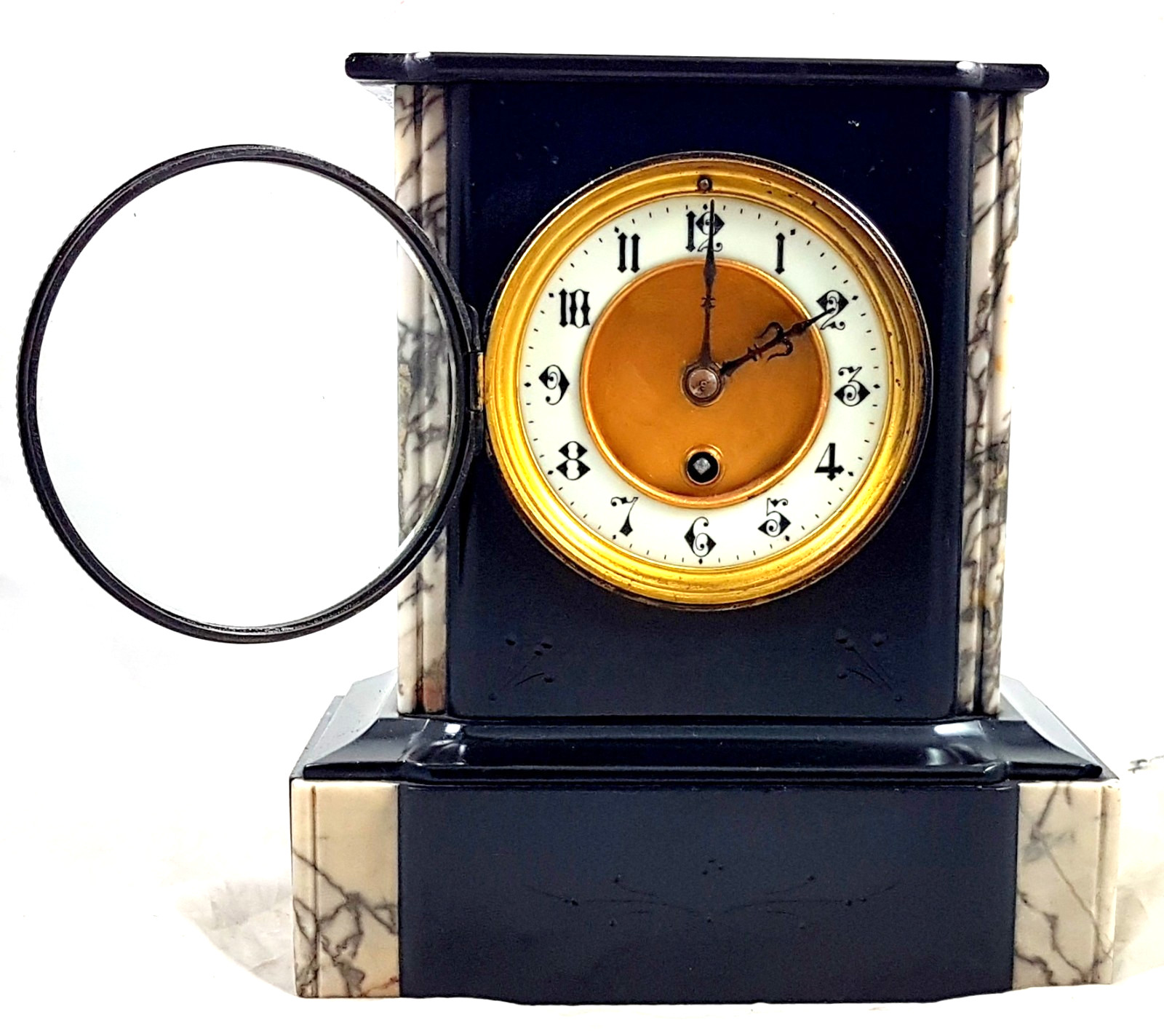 Antique mantel clock, France, c. 1864, Napoleon III, Samuel Marti