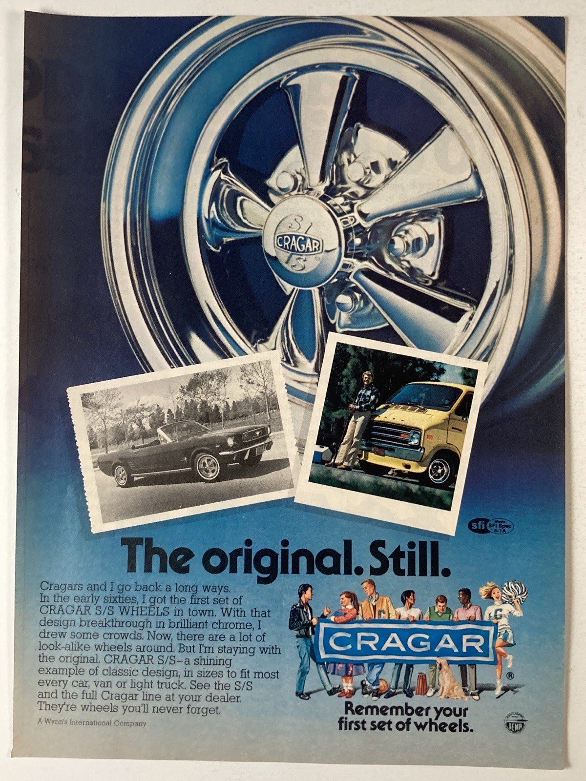 1979 Cragar S/S Mag Rims Wheels Print Ad The Original Still