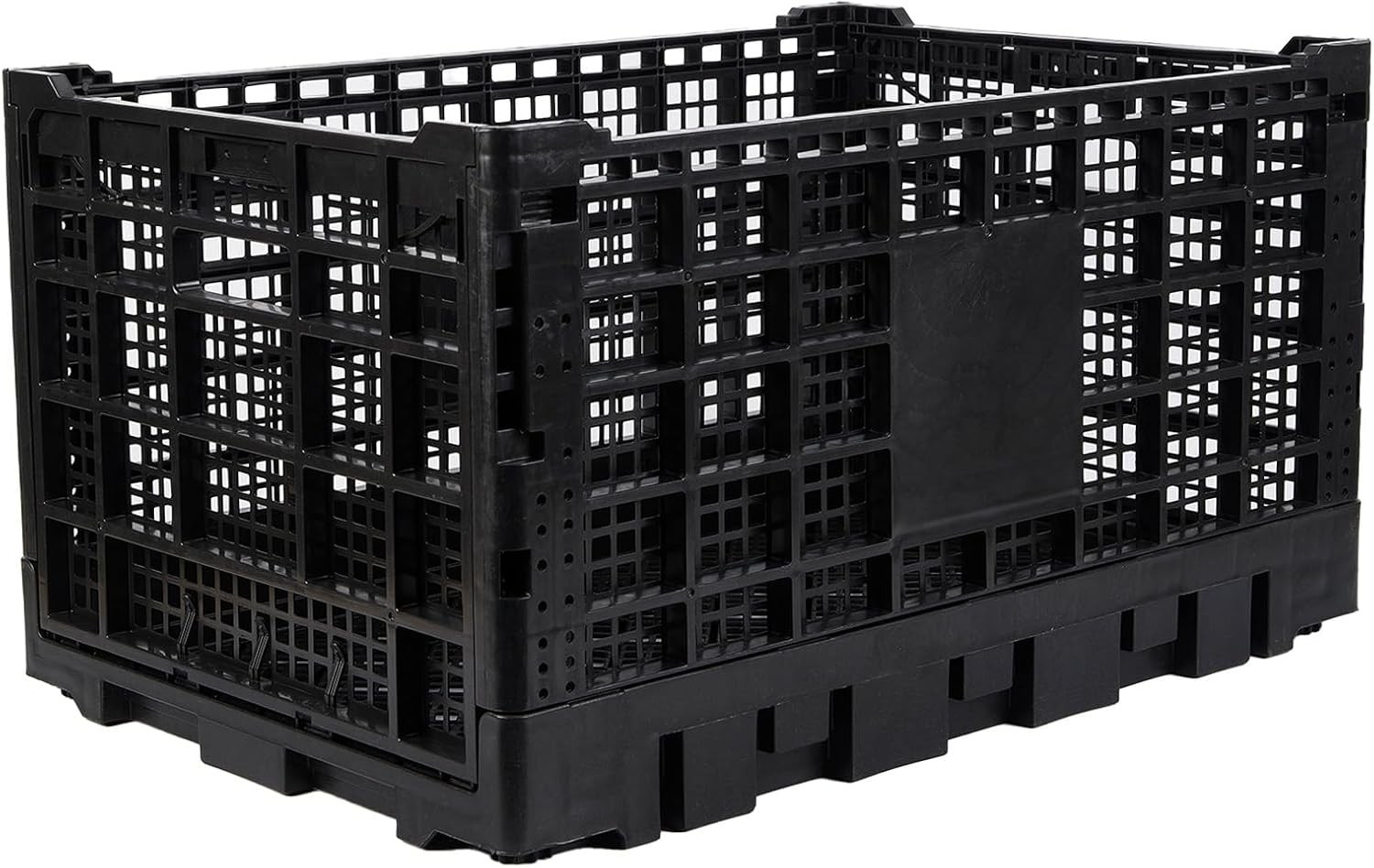 1/2/5/10 PCS Collapsible Milk Crate 52L Stackable Storage Basket Container Bin