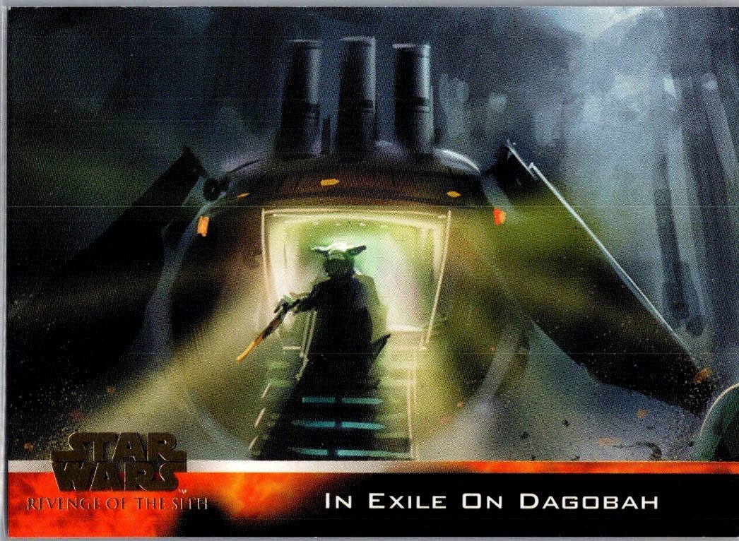 2005 Topps Star Wars Revenge of the Sith #86 In Exile On Dagobah