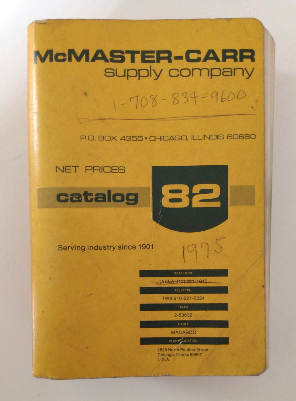 Vtg 1976 McMaster-Carr Supply Company Catalog No.  82 Complete & VG Condition