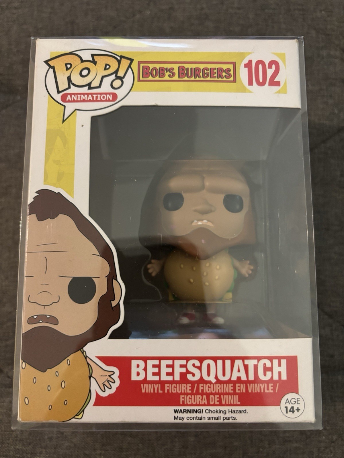 Funko Pop Animation Vinyl Bob\'s Burgers #102 Beefsquatch New w Protector