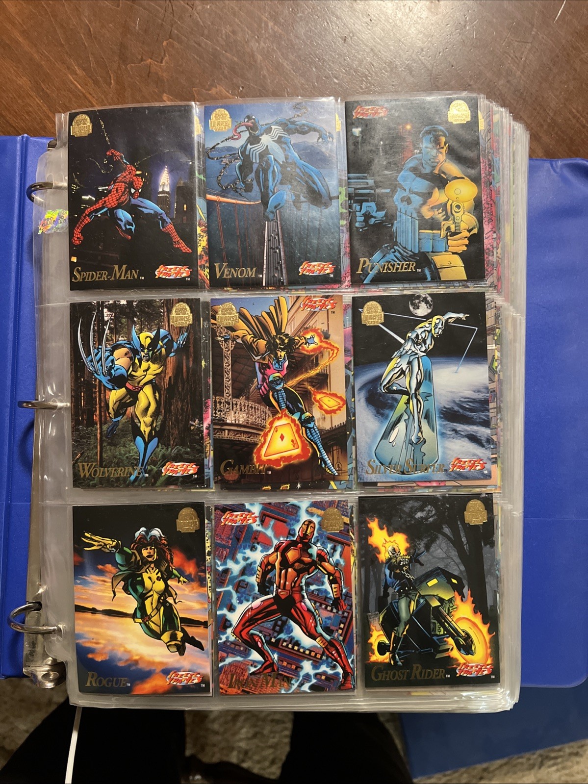 Complete 1994 Set Of Marvel Cards From Fleer Corp 1-200 In Great Condition