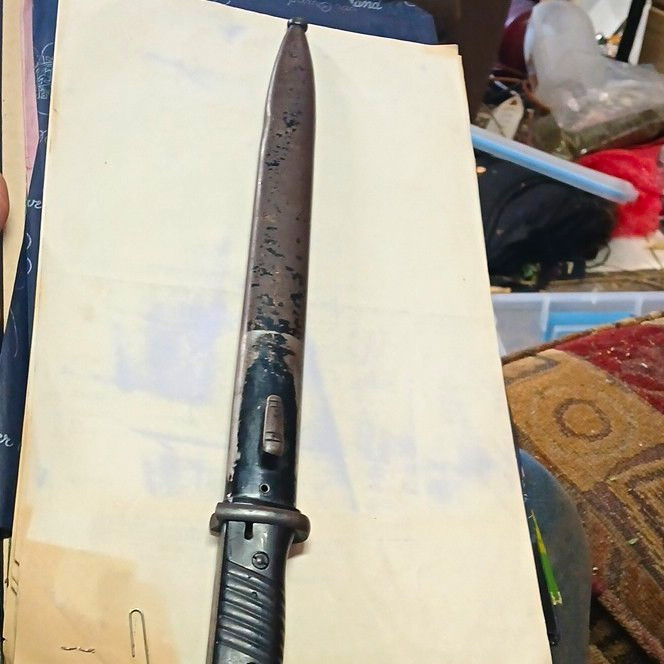 AFH WWII US M1 Garand Bayonet w/ Scabbard, Blade Marked A.C. CO U.S.
