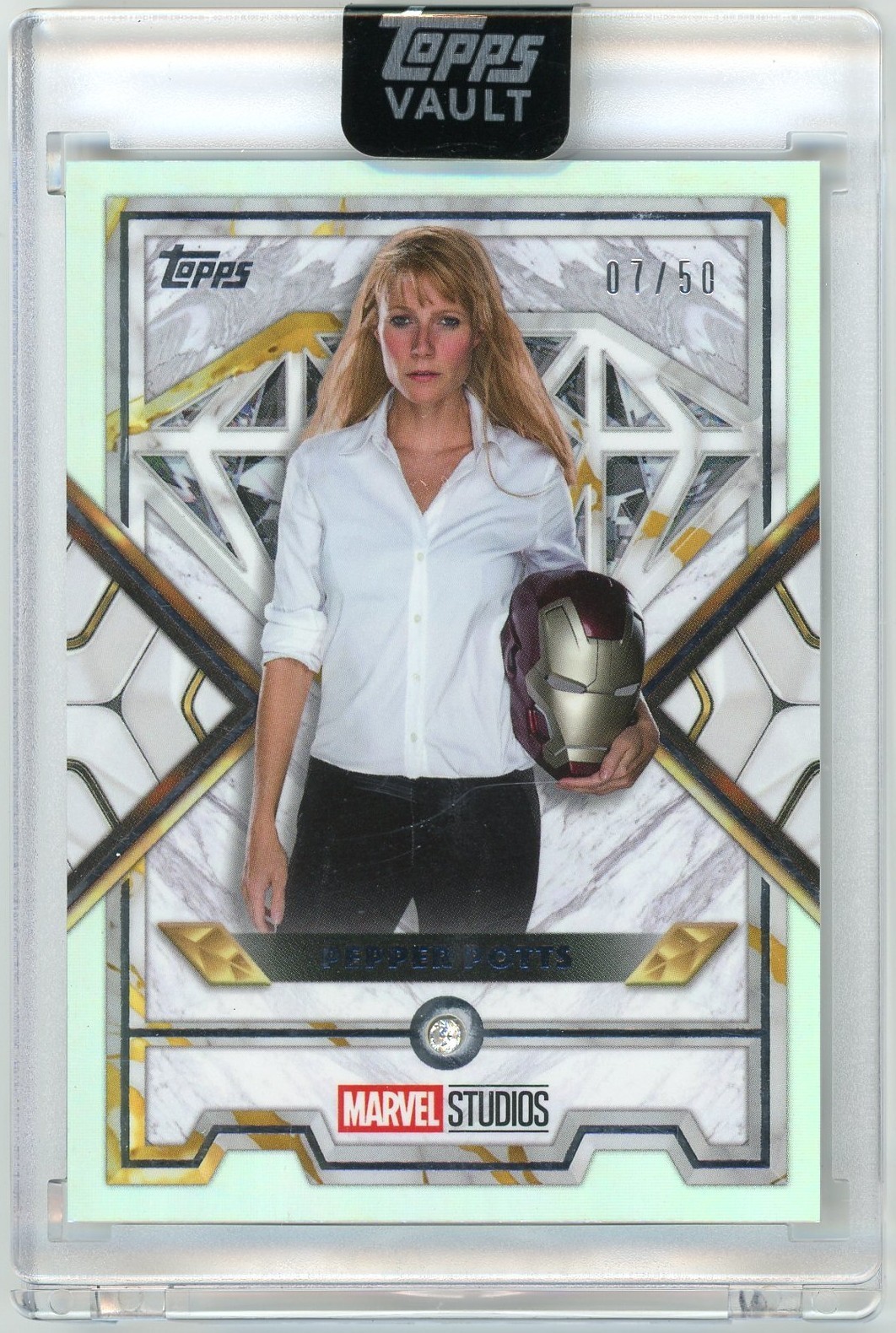 2026 Topps Marvel Vault #MD-28 PEPPER POTTS Diamonds 07/50 Gwyneth Paltrow