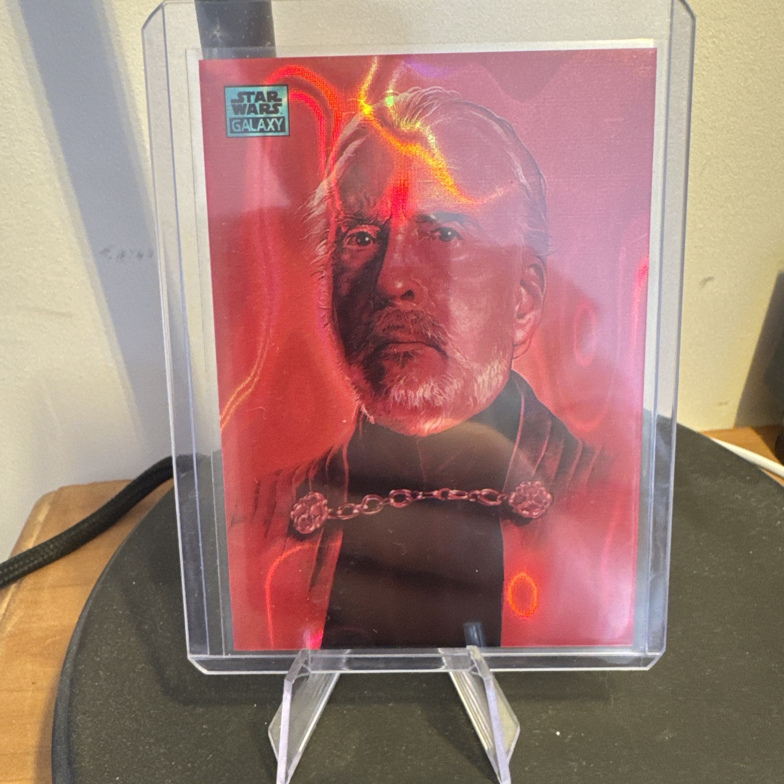 2024 Topps Chrome Galaxy Star Wars #60 Count Dooku Aqua Lava Refractor /175 2024 Topps Chrome Galaxy Star Wars #60 Count Dooku Aqua Lava Refractor /175