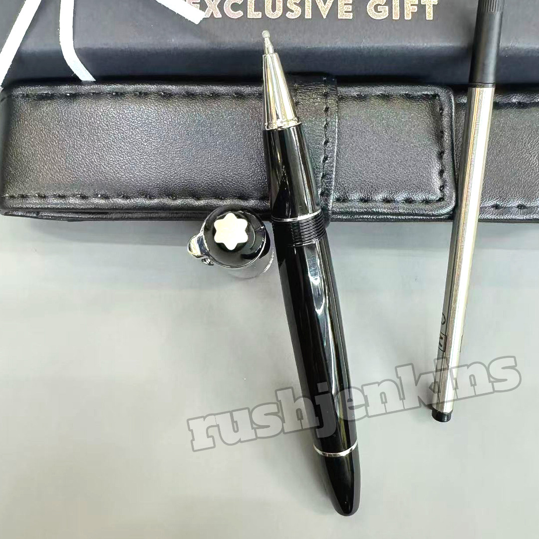 MONTBLANC Meisterstück 162 LeGrand Black Rollerball Pen Silver Trim Luxury Rare