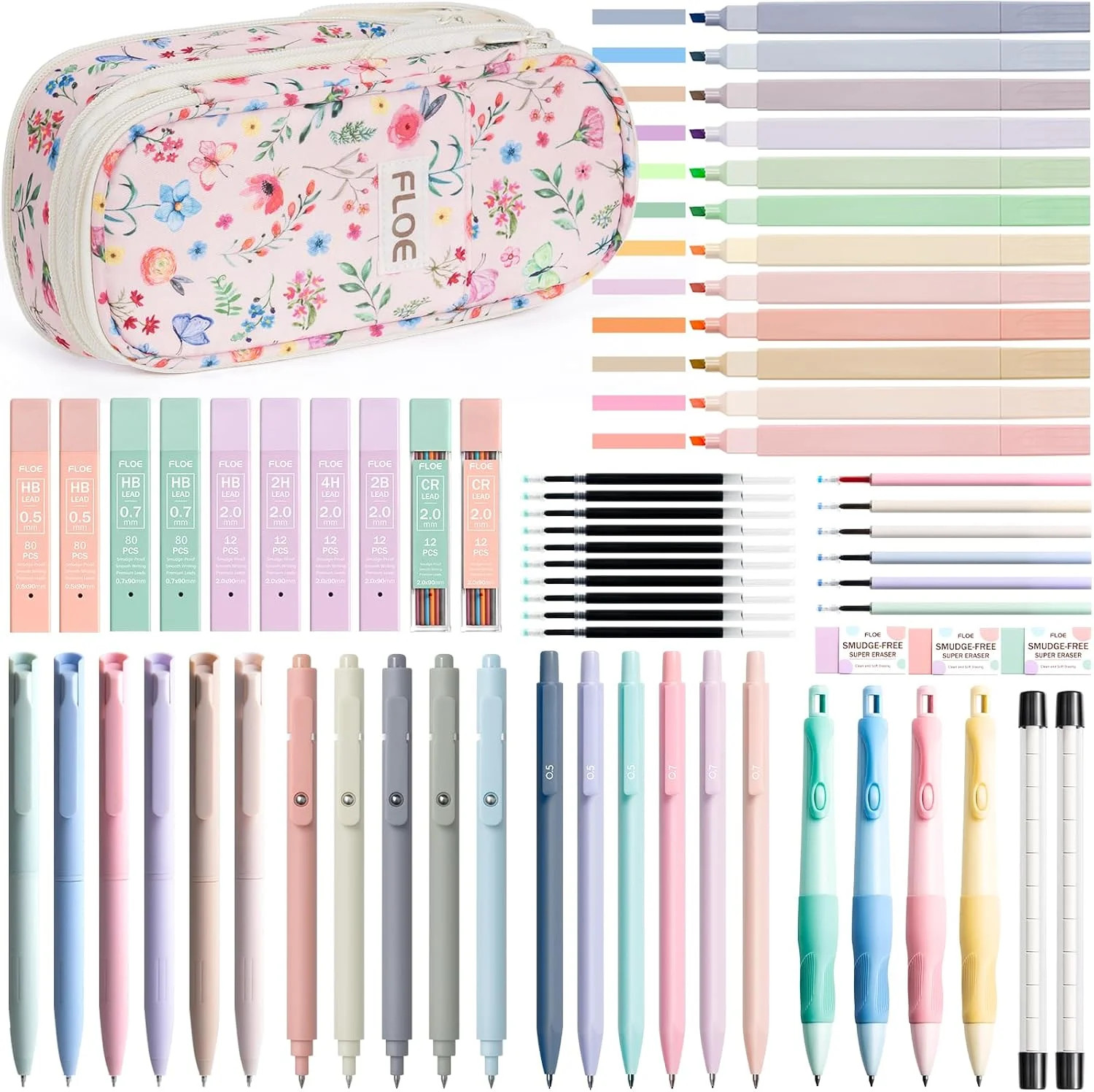 65PCS Aesthetic School Supplies Back to School Supplies Cute Stationary Set
