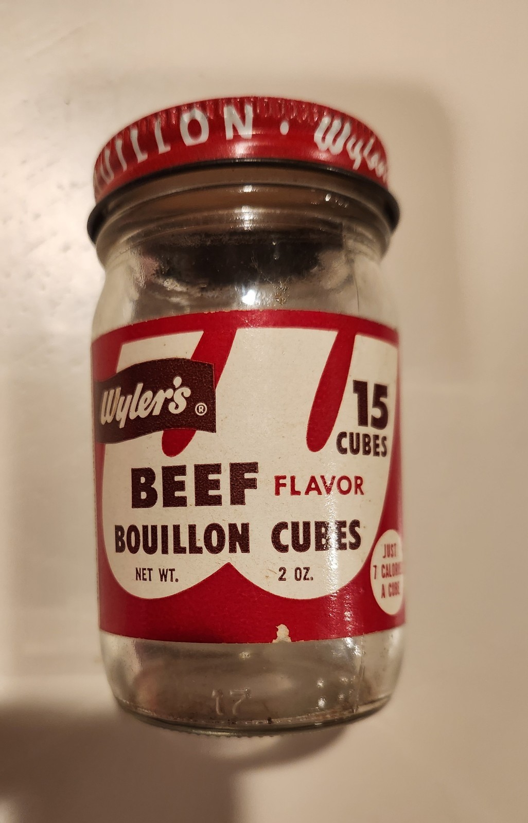 Wyler's 1951 2oz Beef Bouillon Cubes Jar