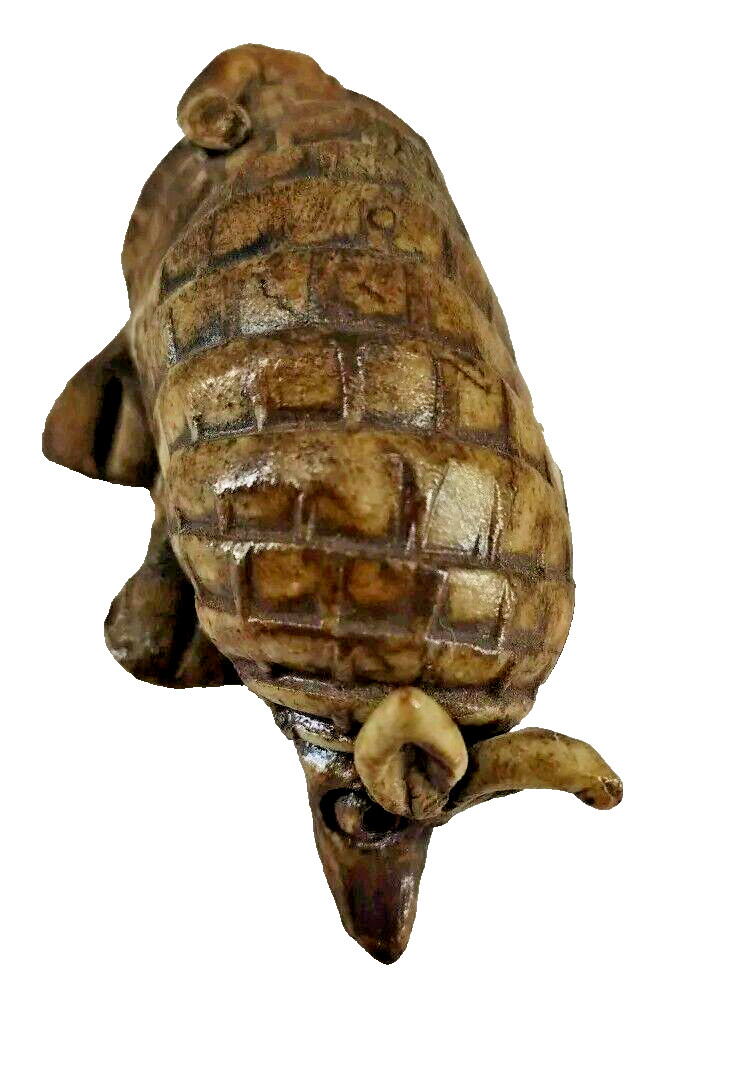Vintage Hand Made Ceramic Art Pottery Armadillo Figurine 3 Vintage Hand Made Ceramic Art Pottery Armadillo Figurine 3