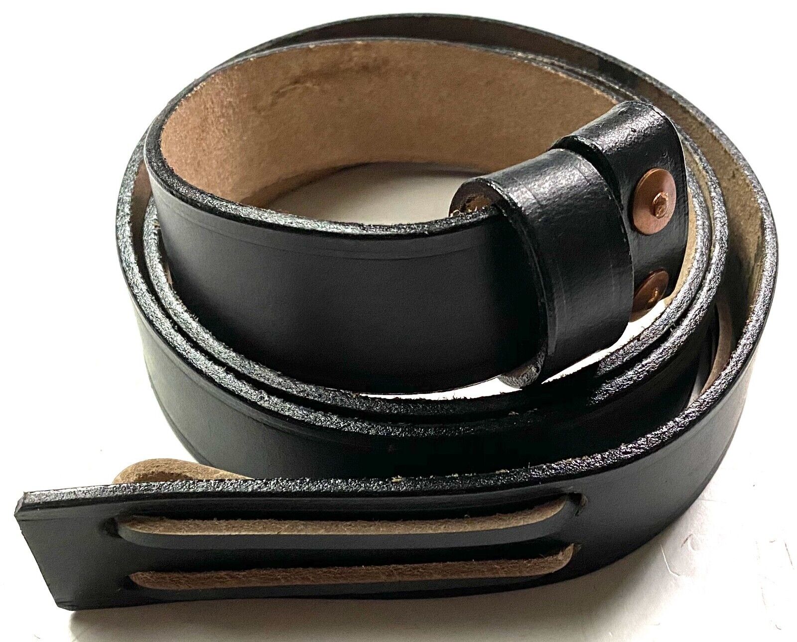Enfield 1907 Black Leather Rifle Sling - Reproduction