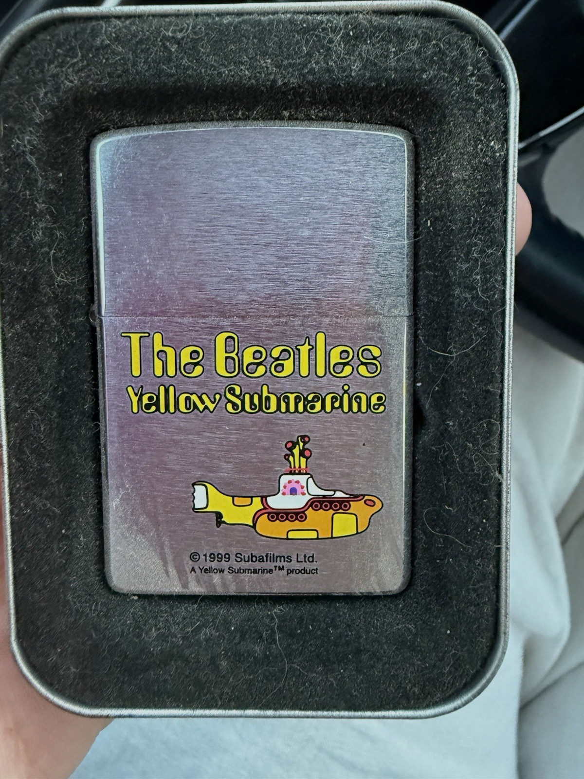 Zippo The Beatles Yellow Submarine Lighter 1999 Subafilms Ltd. in Zippo Tin