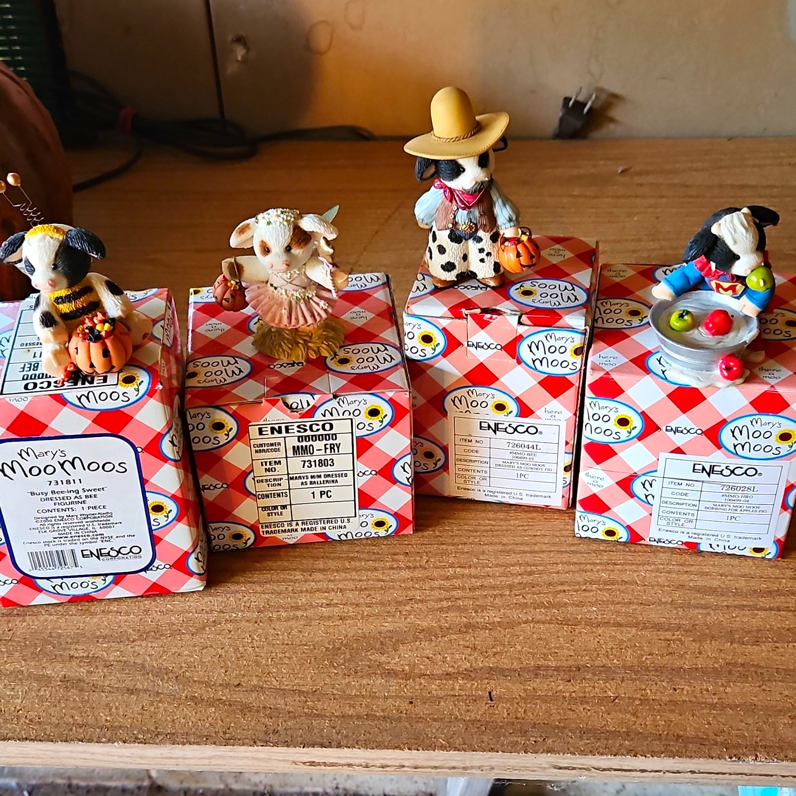 Enesco Mary’s Moo Moos Cow Figurines Lot of 4 w/ Boxes Halloween & Ballerina Enesco Mary’s Moo Moos Cow Figurines Lot of 4 w/ Boxes Halloween & Ballerina