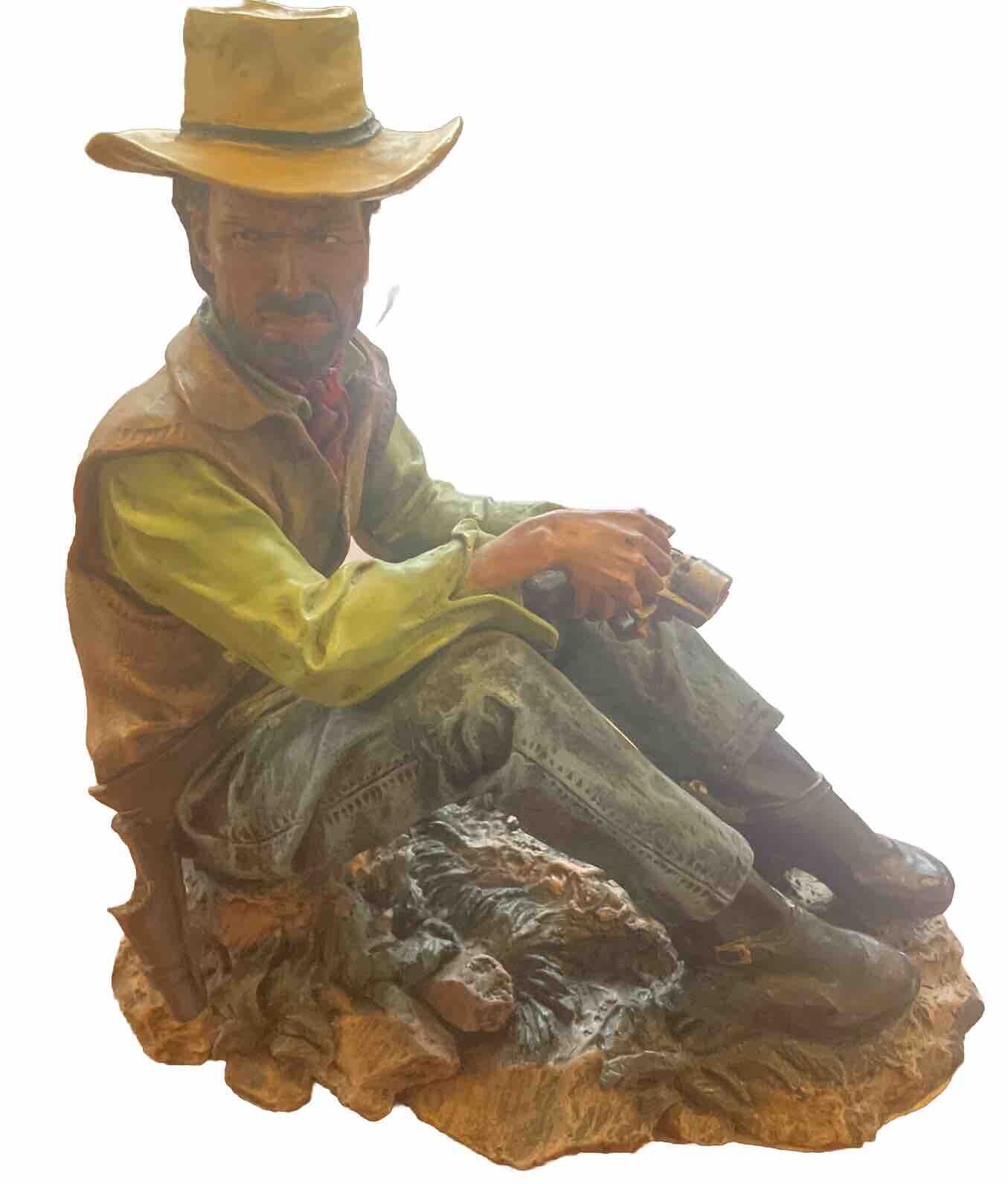 Clint Eastwood Sitting Cowboy Statue