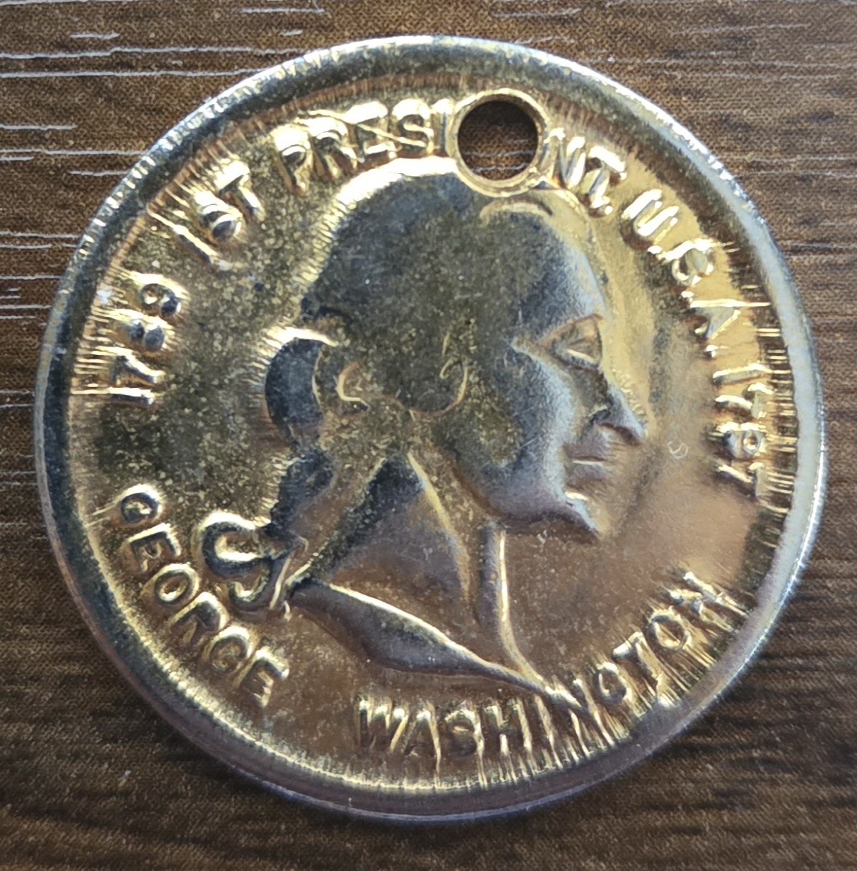 1789-1797 George Washington 1st Presidential Funeral Coin Medallion Token