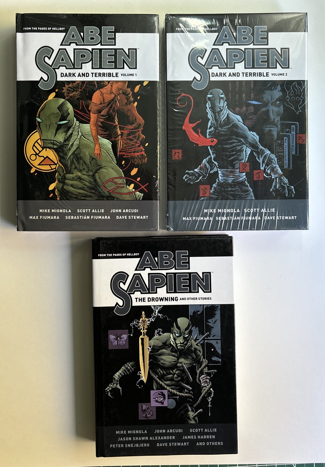 NEW/SEALED - ABE SAPIEN OMNIBUS HC LOT (3) DARK & TERRIBLE THE DROWNING HELLBOY