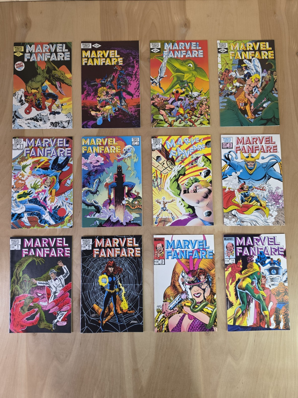 Marvel Fanfare Comic Lot 1,2,3,4,5,6,7,8,9,10,13,14