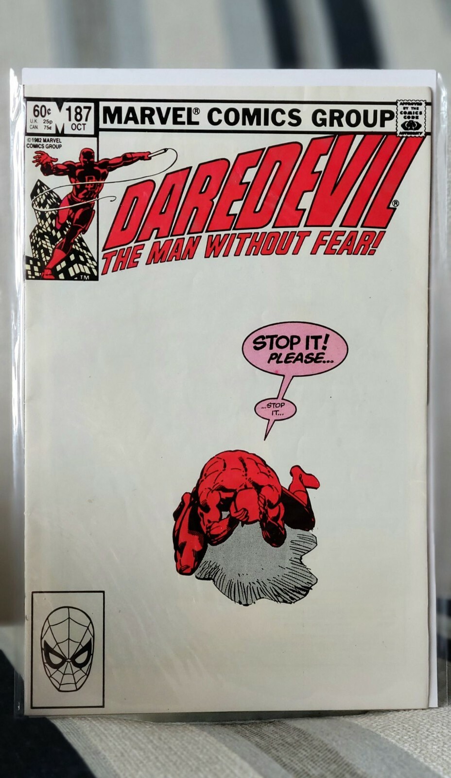 Daredevil #187 (1982) Key Comic, 1st Team Appearance of The Chaste Led by Stick