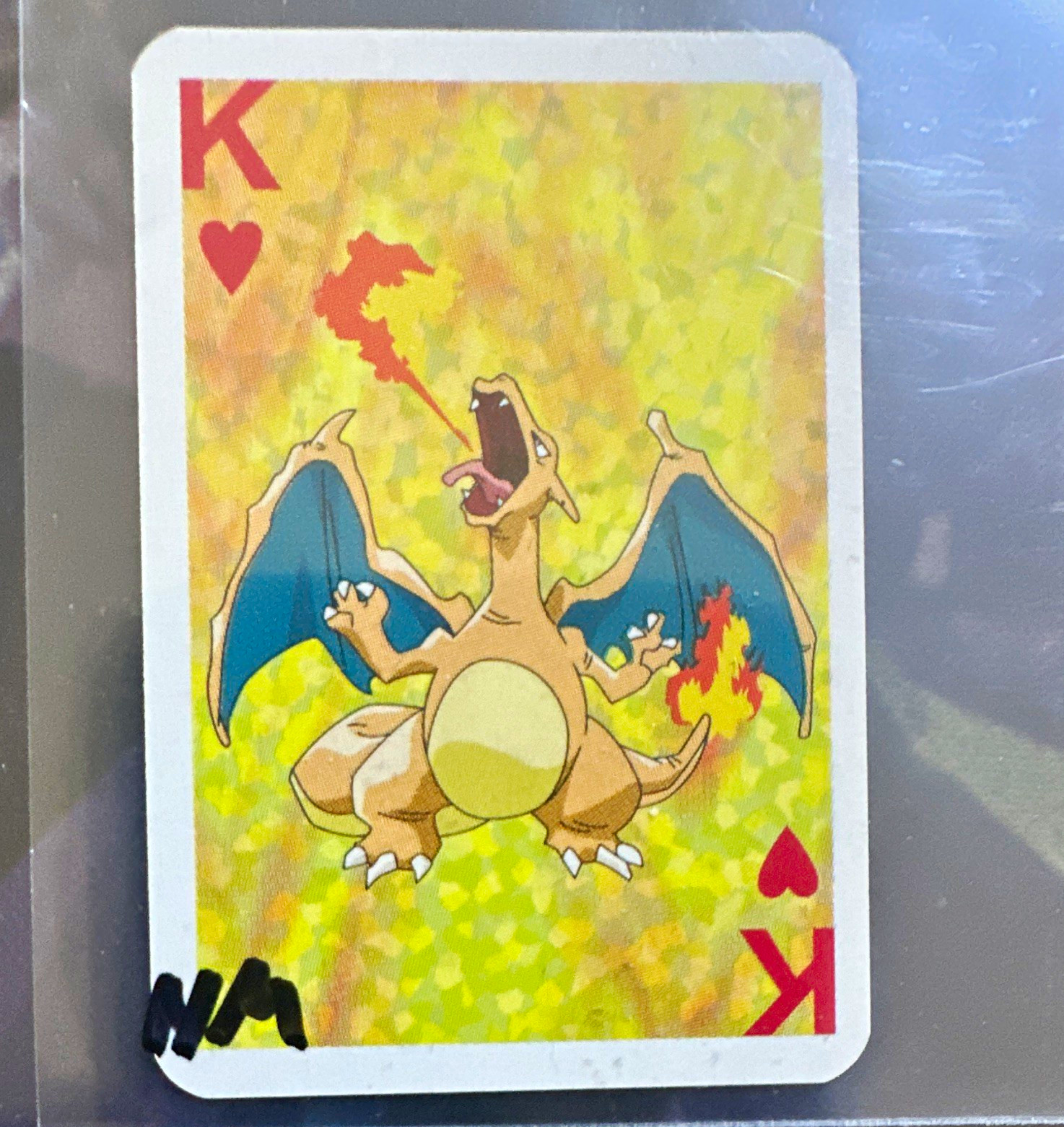 Charizard Pokemon 1999 Bicycle Mini Deck Playing Cards King Of Hearts Vintage nm