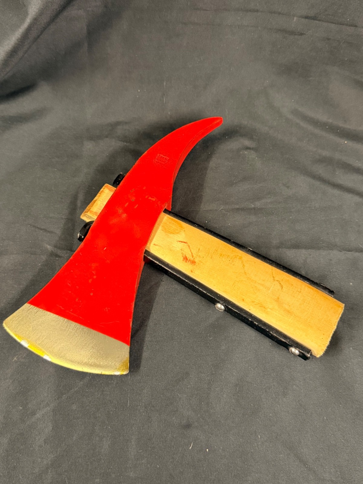 Vintage Sater Banko Swedish Firefighter Axe 3 lb Fireman Pick Head Red Paint
