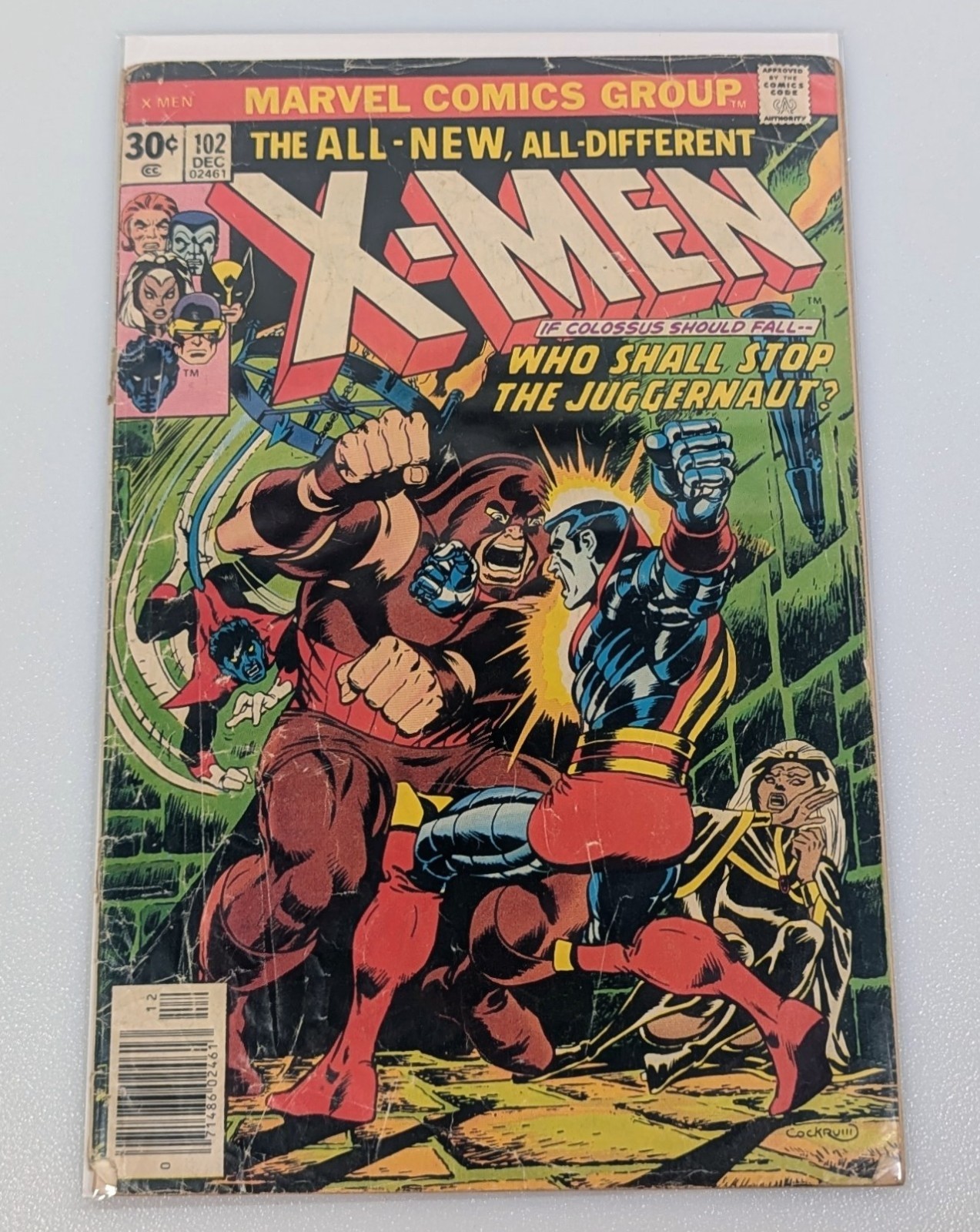 The X-Men #102 (Marvel Comics, 1976) First Juggernaut Vs Colossus Battle