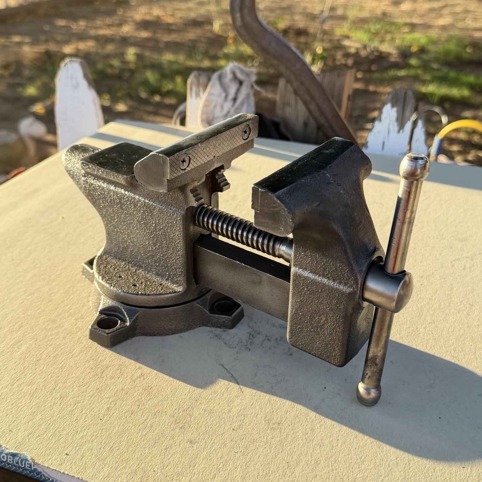 Vintage Sears Swivel Bench Top Vise and Anvil 506 5178, 3 1/2\