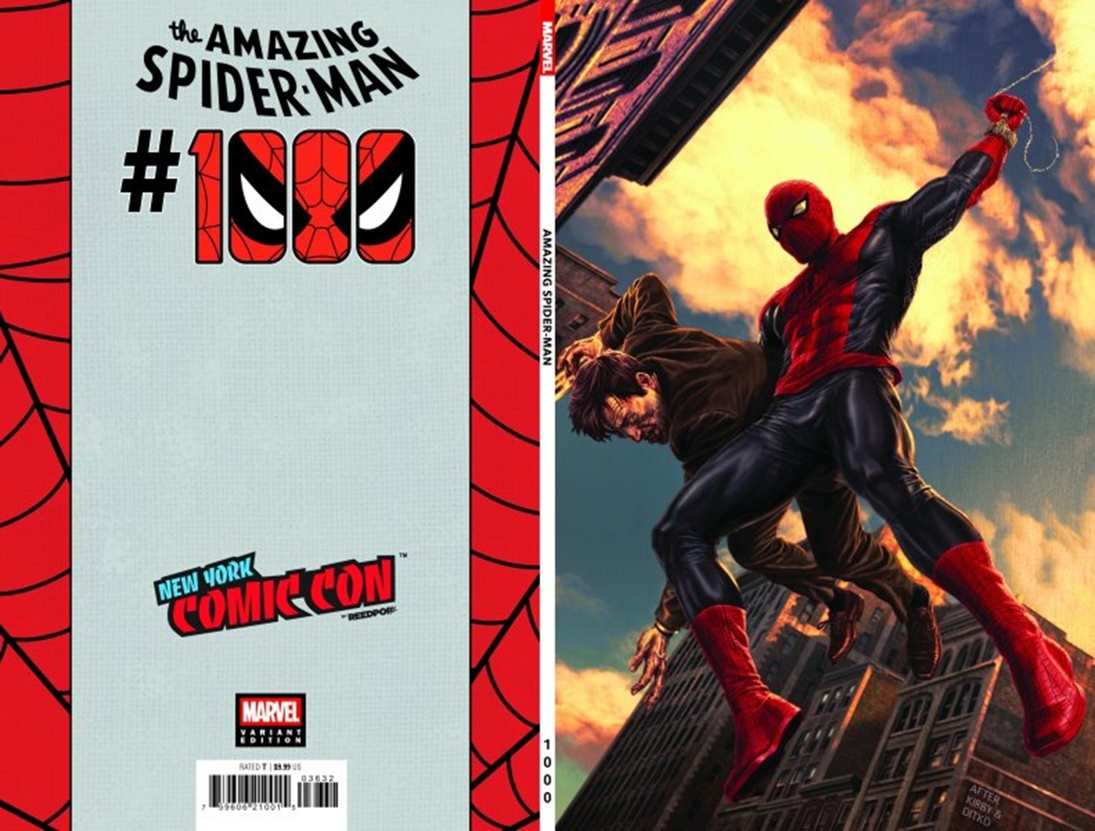 AMAZING SPIDERMAN 1000 36 LEE BERMEJO NYCC VIRGIN VARIANT NM vol 7 2026 IN HAND
