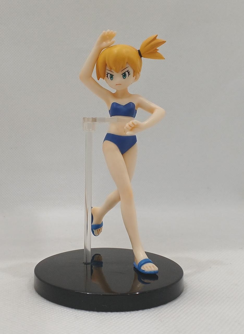 Bandai Pokemon HG Misty Figure Blue Swimsuit With Stand Collectible 13+