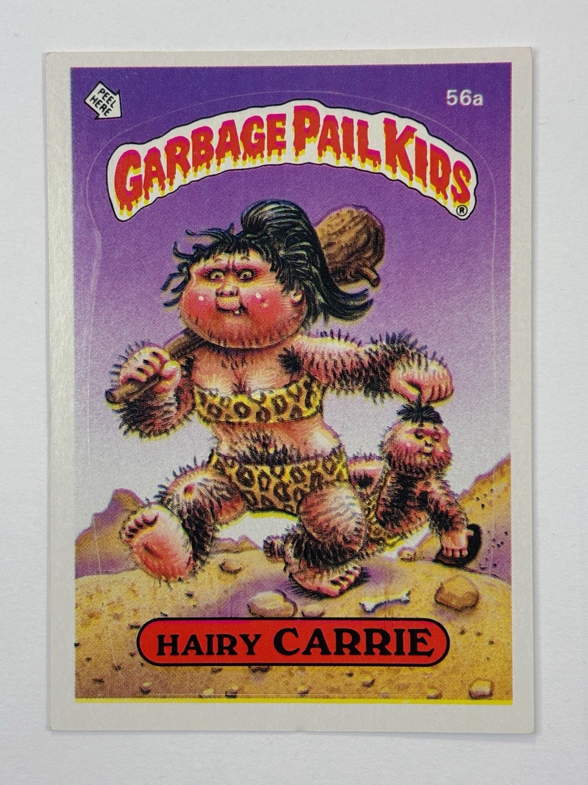 1985 Topps Garbage Pail Kids -Series 2 -Matte #56a HAIRY CARRIE (EX) See PICS