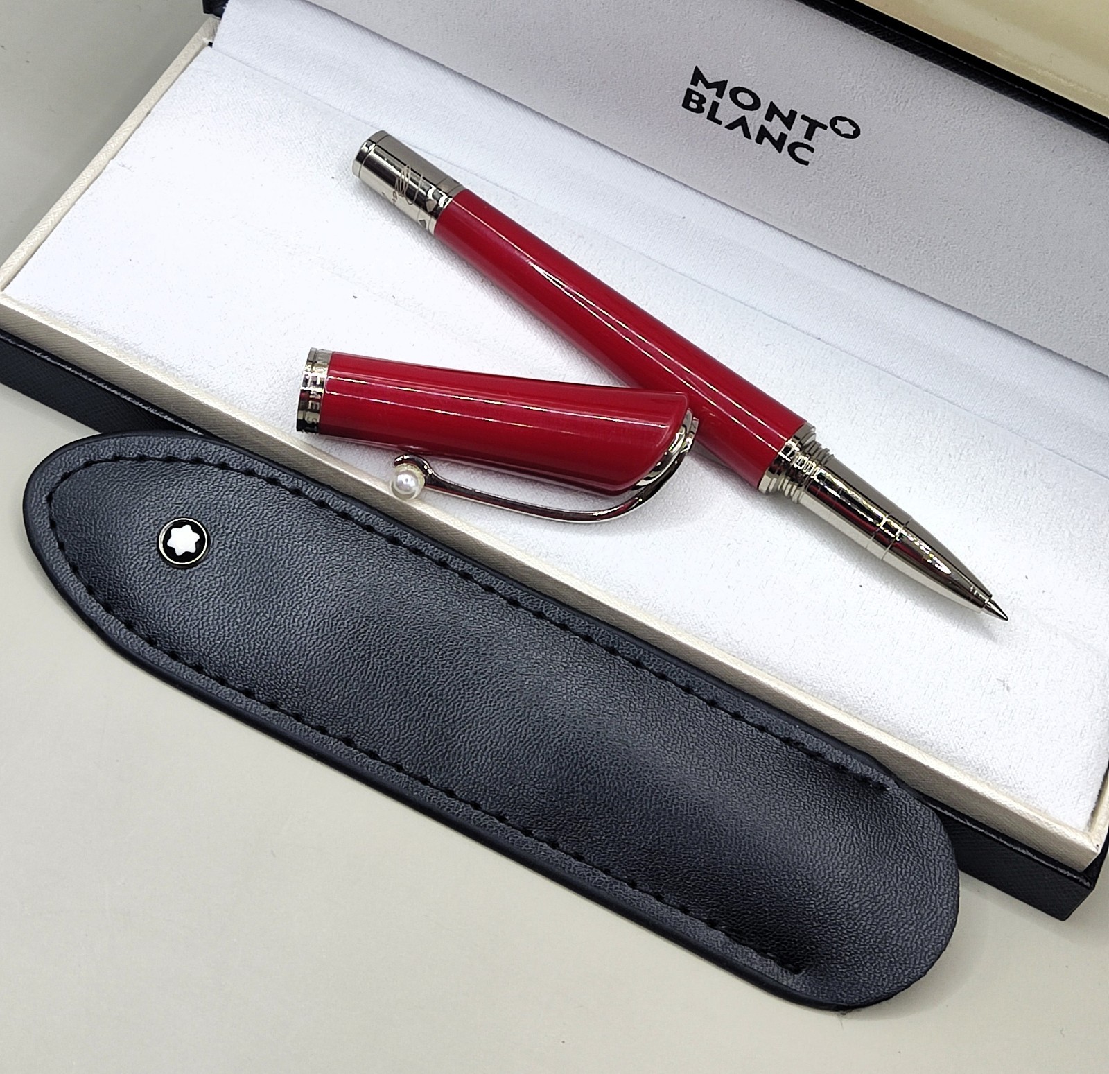 COMBO* Montblanc Muses Marilyn Monroe Edition Rollerball Pen With Box and Pouch