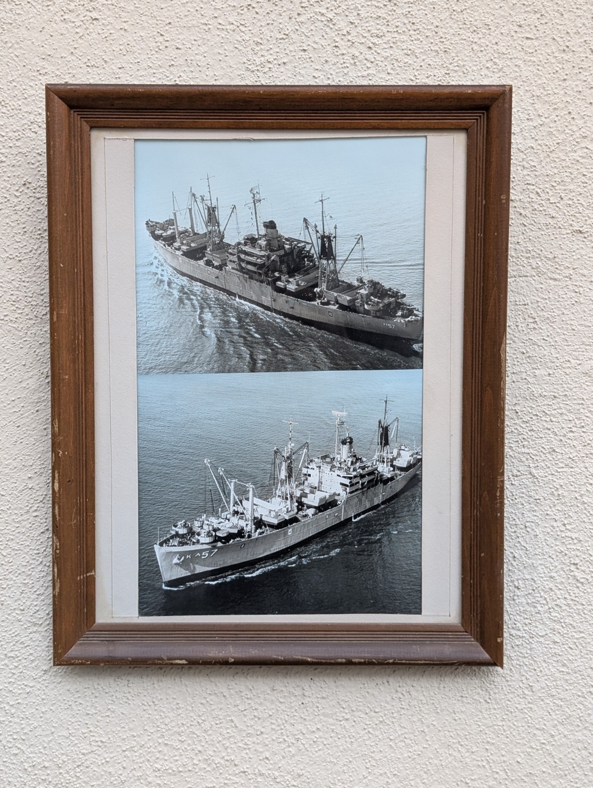 USS Regulus AF-57 US Navy Store Ship Framed Photo Lot Vietnam Era Cold War