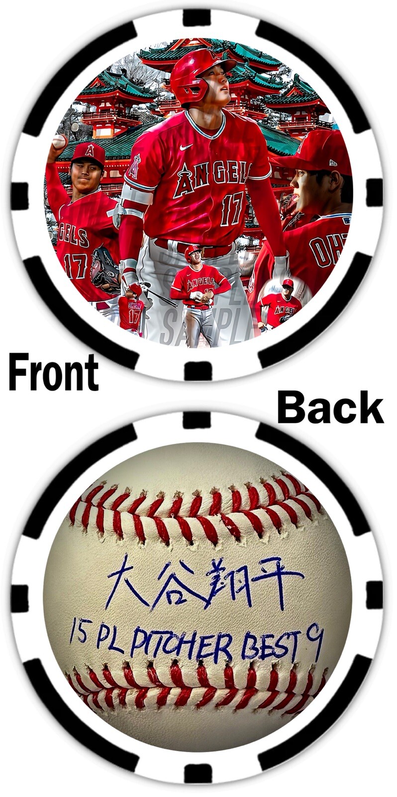 SHOHEI OHTANI - BASEBALL SUPERSTAR -  COMMEMORATIVE - POKER CHIP - ***SIGNED***