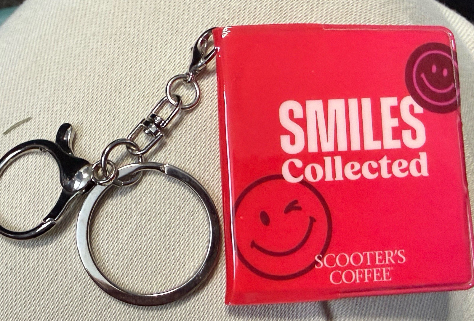 Set Of 2 - Scooters Coffee Sticker Book Keychains