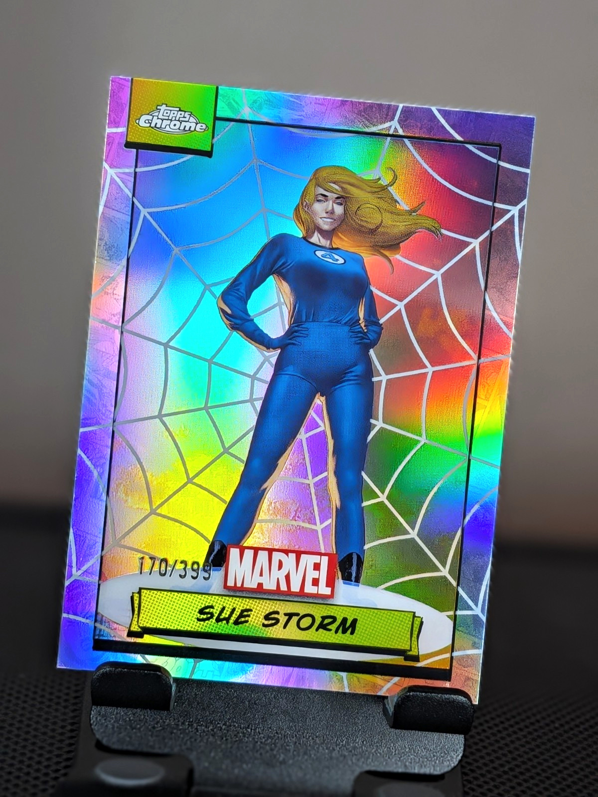 2024 Topps Chrome Marvel #78 Sue Storm Web Refractor /399