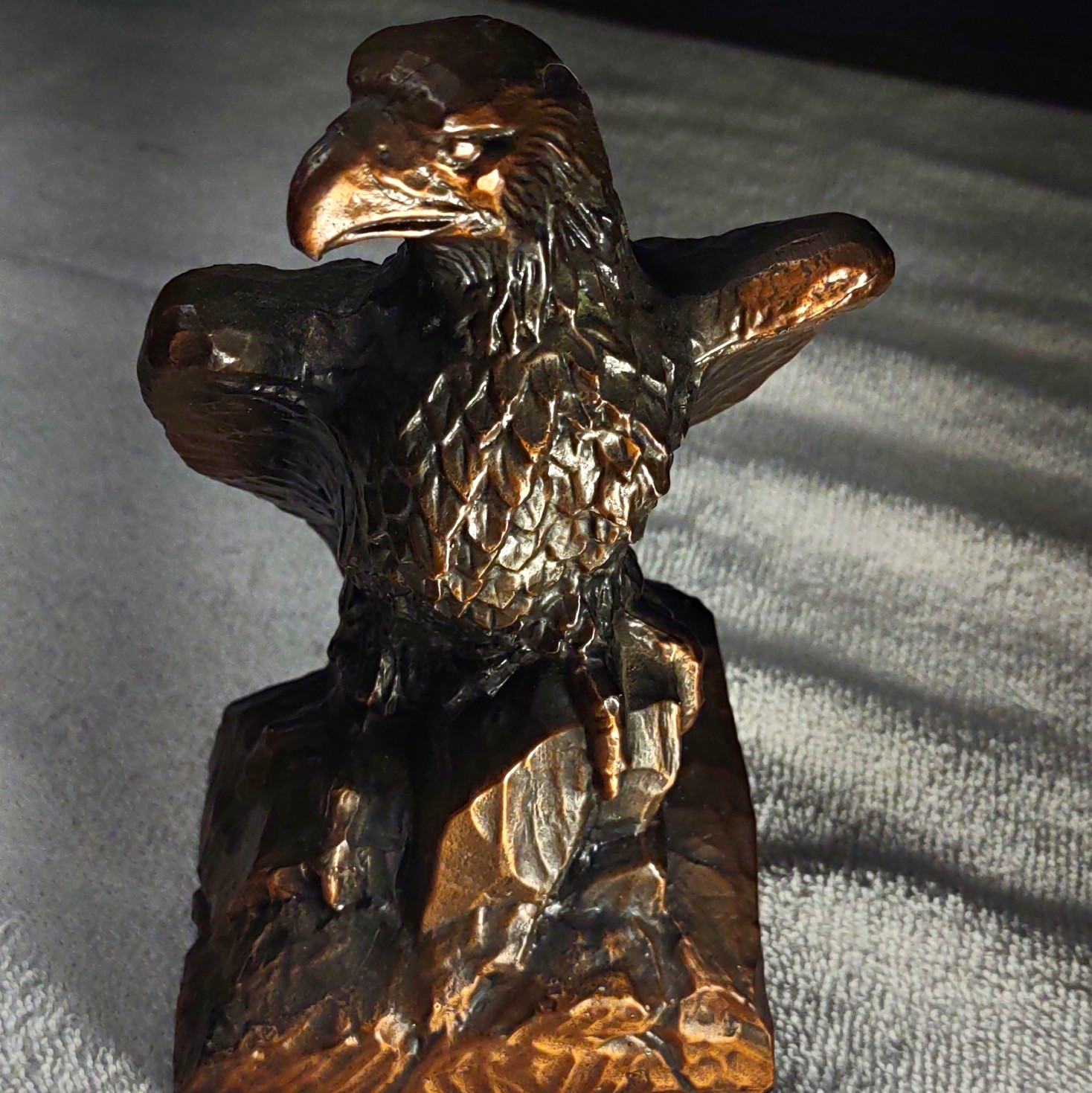NEW PRICE; Banthrico Inc Metal Eagle Still Coin Bank