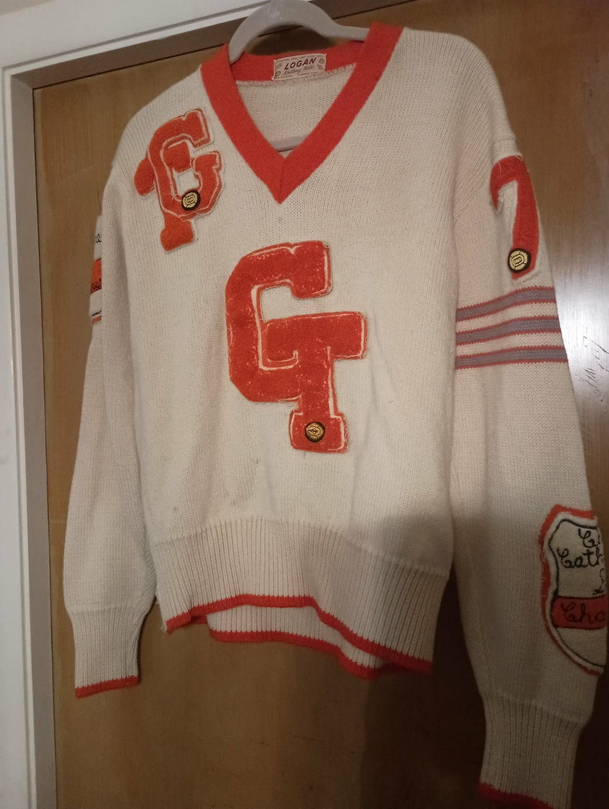 VINTAGE Gordon Tech High School Chicago, IL 1975 Soccer Championship Sweater