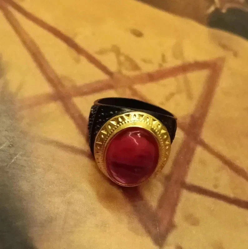 Rare Alchemy Solomon magic ring Goetia amulet witchcraft talisman