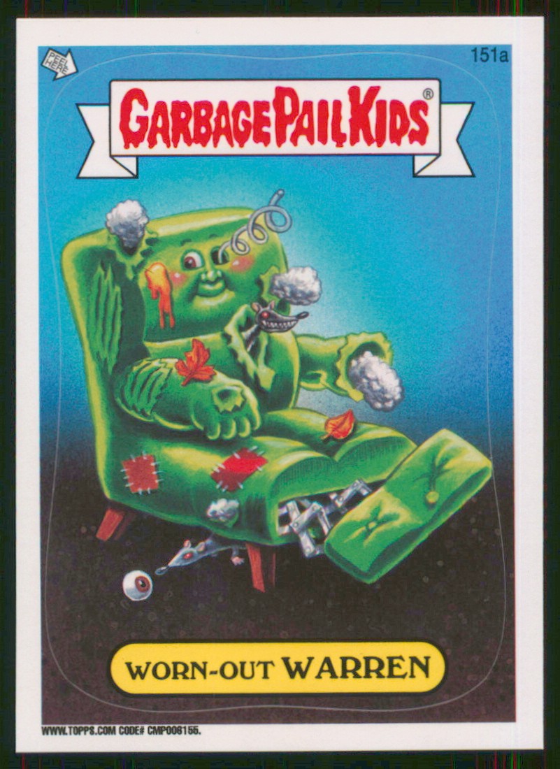 Worn-Out Warren Base Topps Garbage Pail Kids Brand New Series 3 151a NM