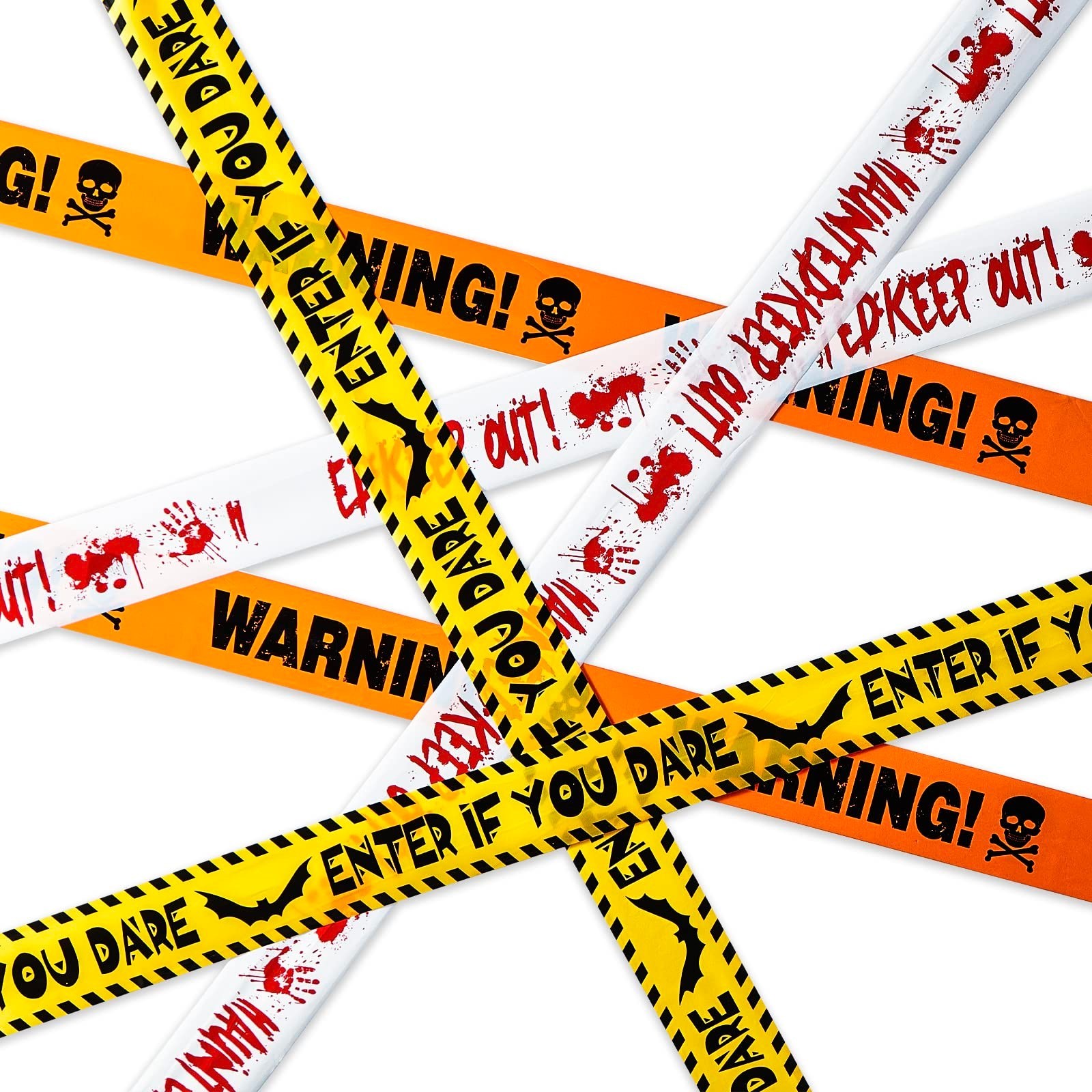 3 Pcs Halloween Caution Tape Bundle - Frightening Decor - 3\
