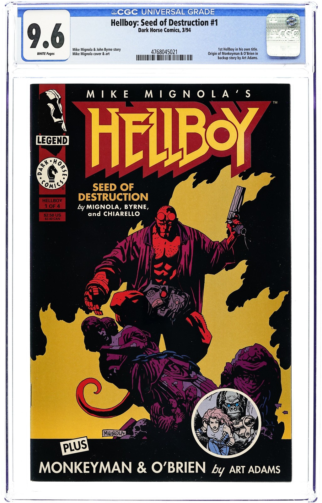 Hellboy Seed of Destruction #1 CGC 9.6 1994 4768045021