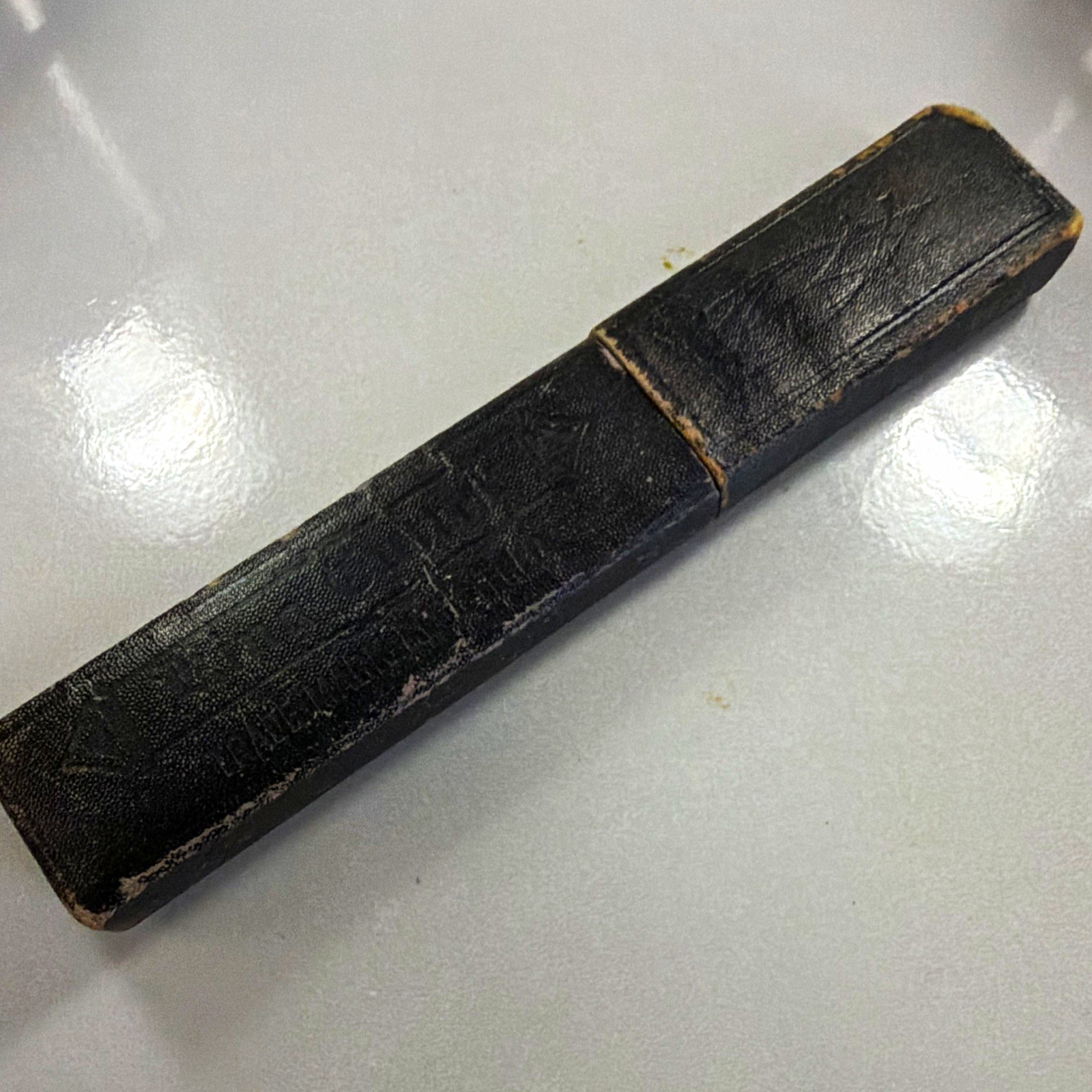 Vintage H. Boker & Co. King Cutter Straight Razor Solingen Ger. Gold Wash W/ Box