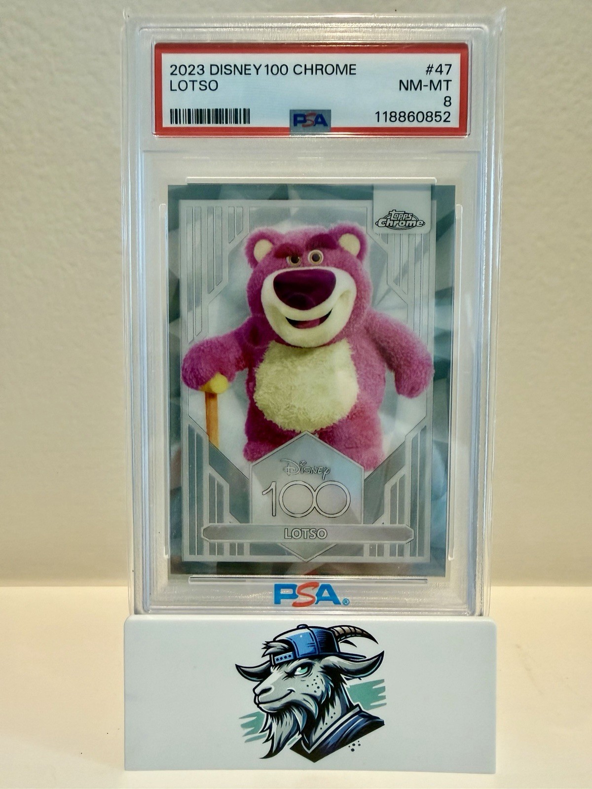 2023 Topps Disney 100 Chrome Lotso #47 PSA 8
