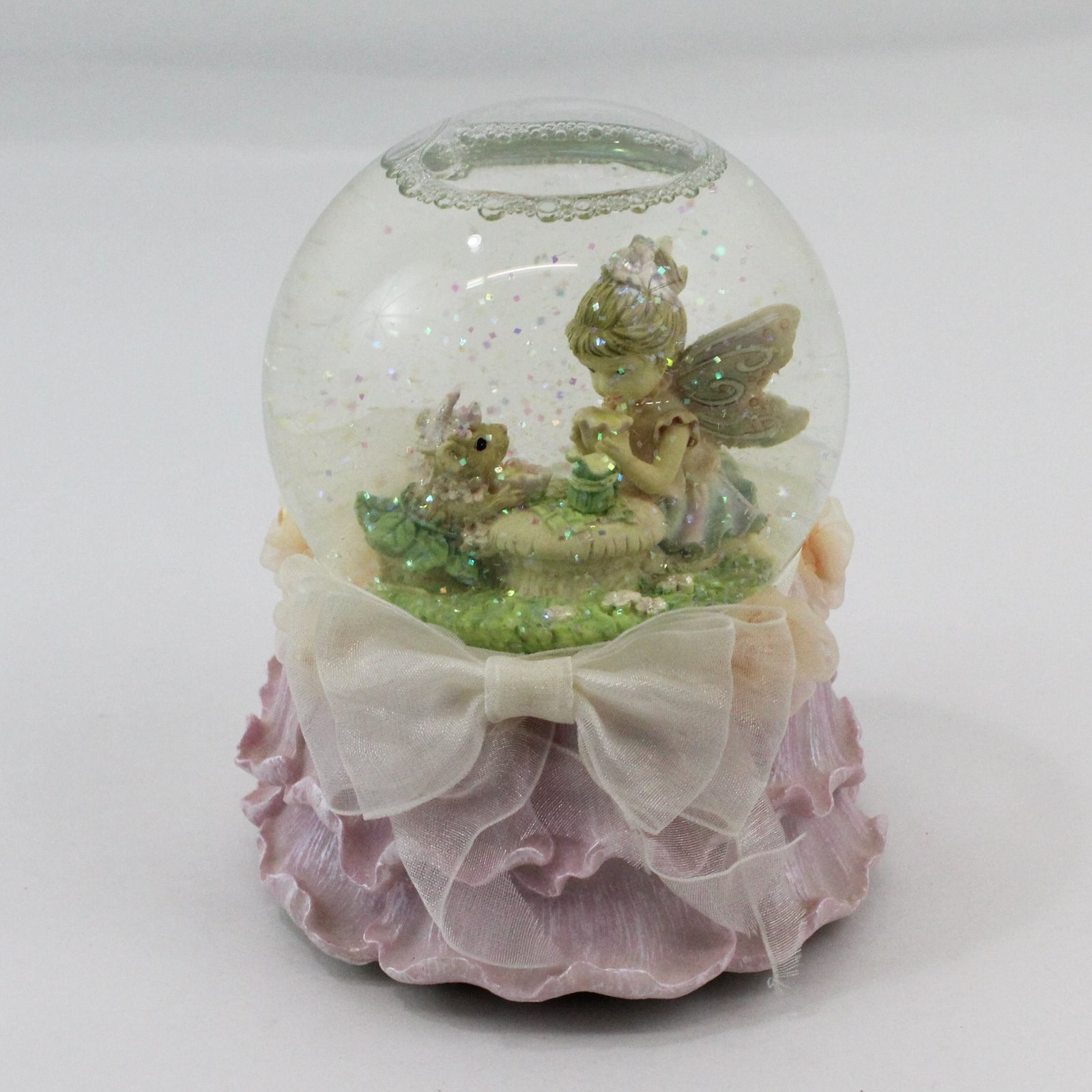 2002 Fairy Lovely Fairy Best Friends Kim Lawrence Enesco Group Snow Globe 6in