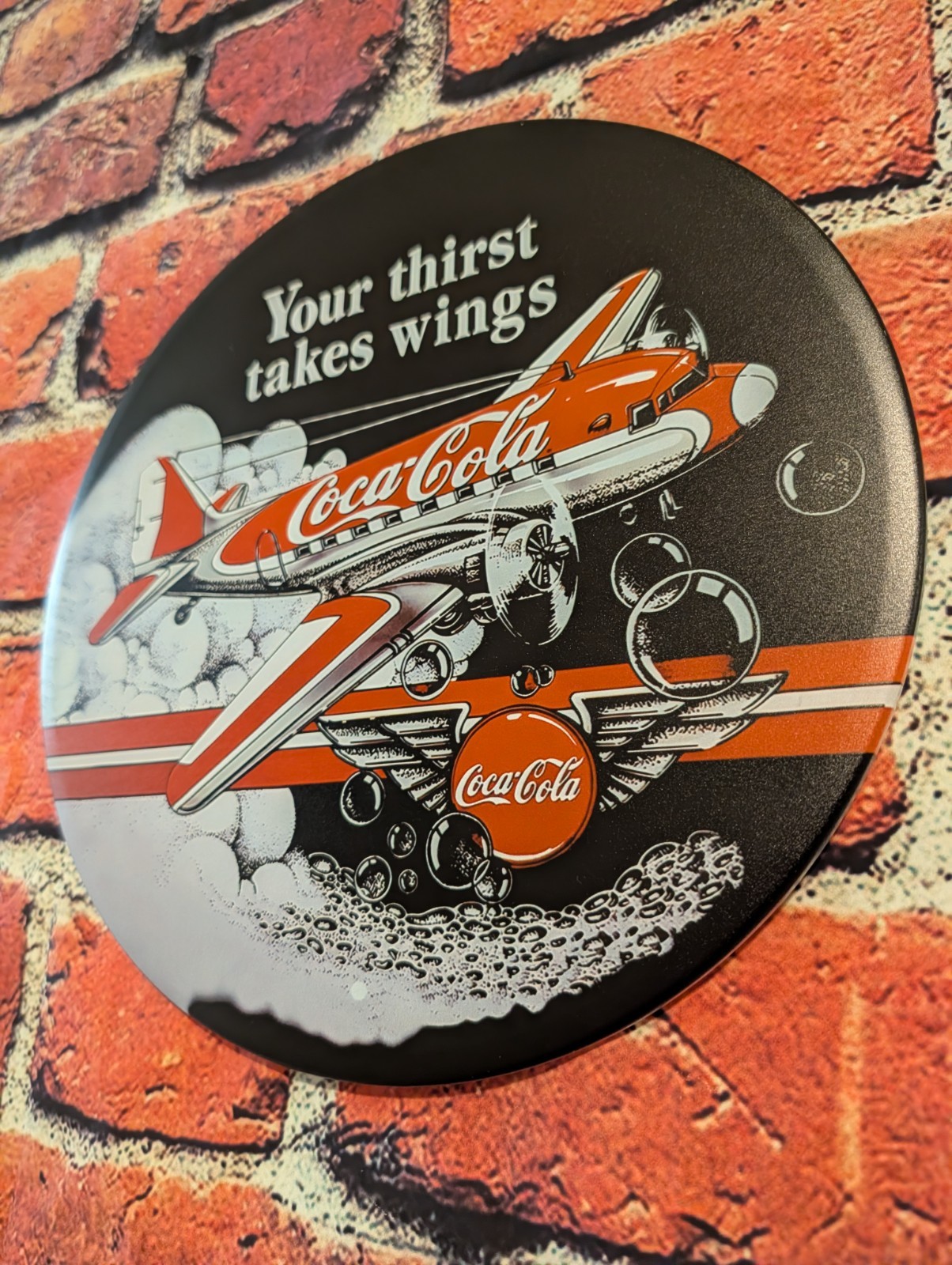 Coca-Cola Aviator Wings Metal Sign | 12