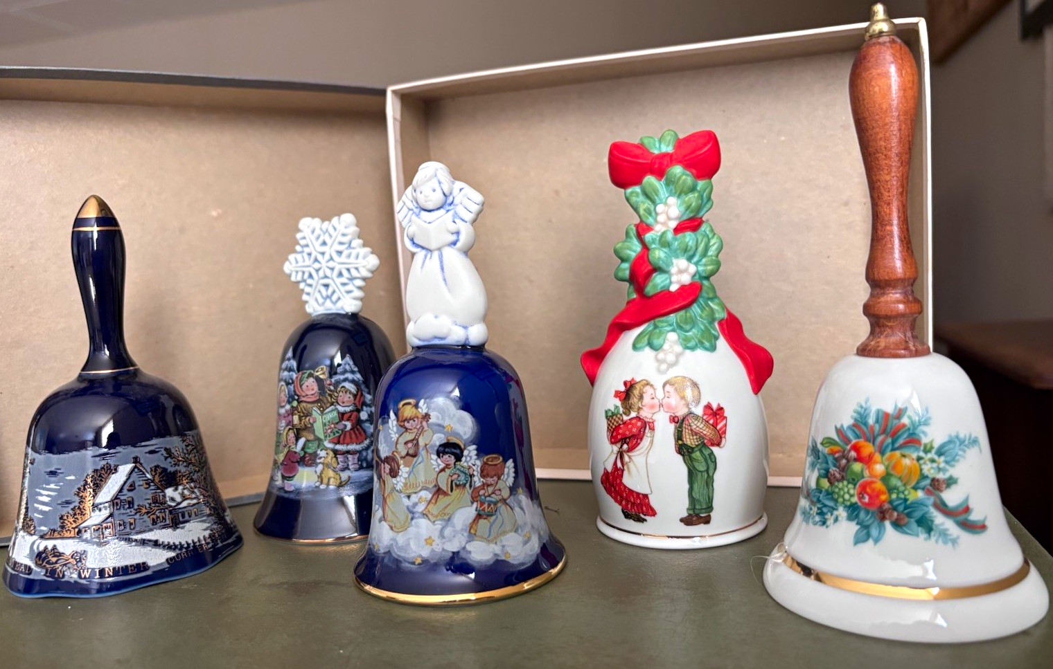 Avon Lot of 5 Collectible Christmas Bells