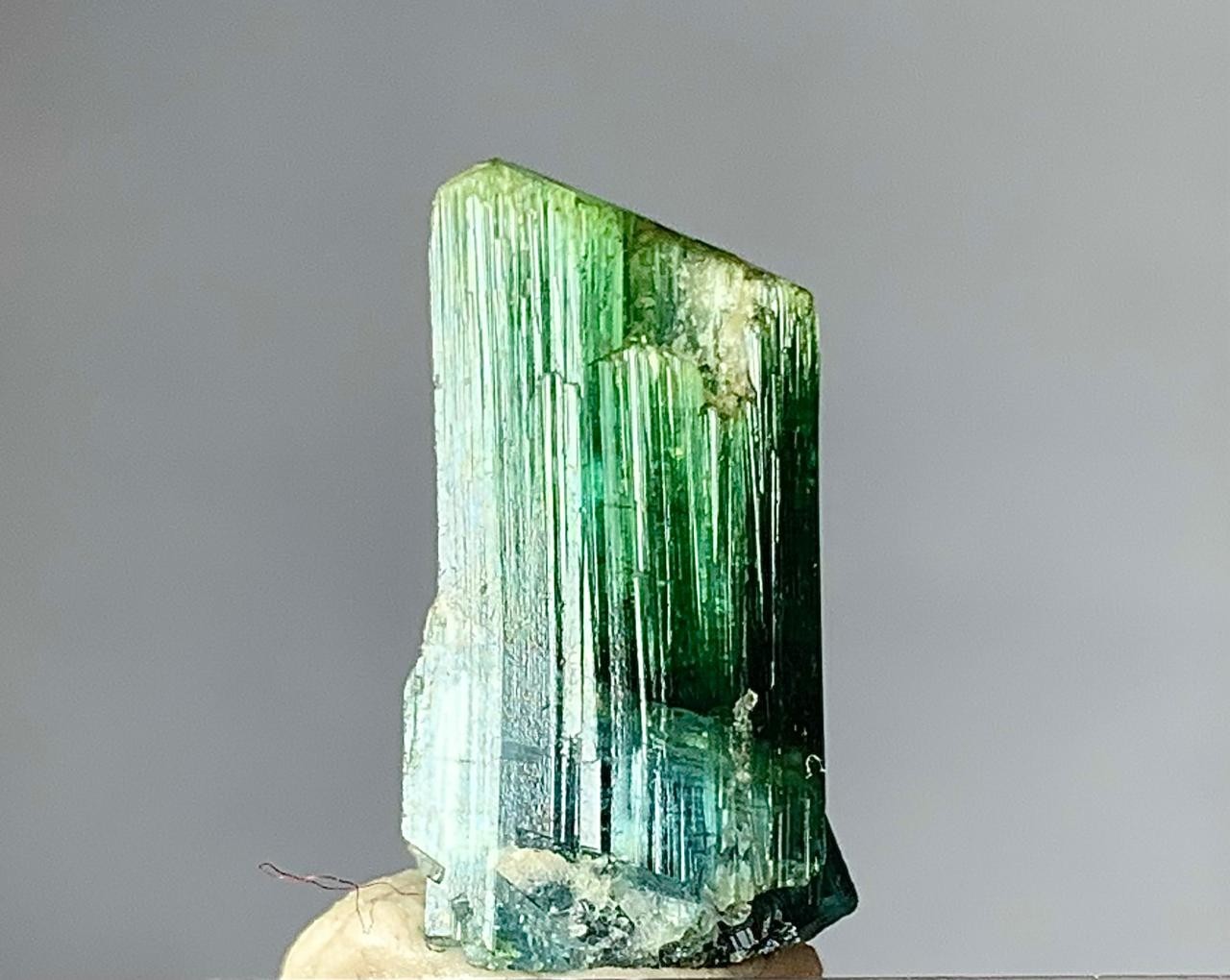 9 Carat Top Quality Green Tourmaline Crystal From Afghanistan