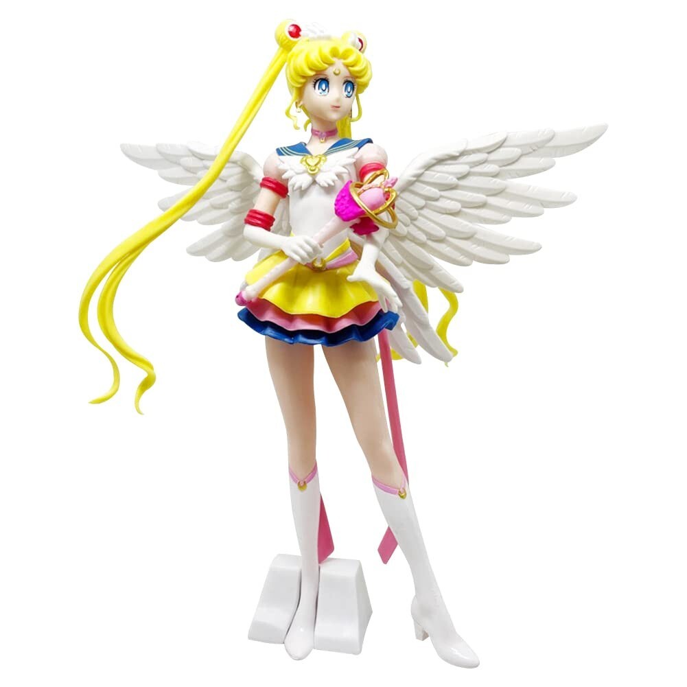 9-inch Super Sailor Moon Tsukino Usagi  w/Wings Action Figure Toy Statue Decor