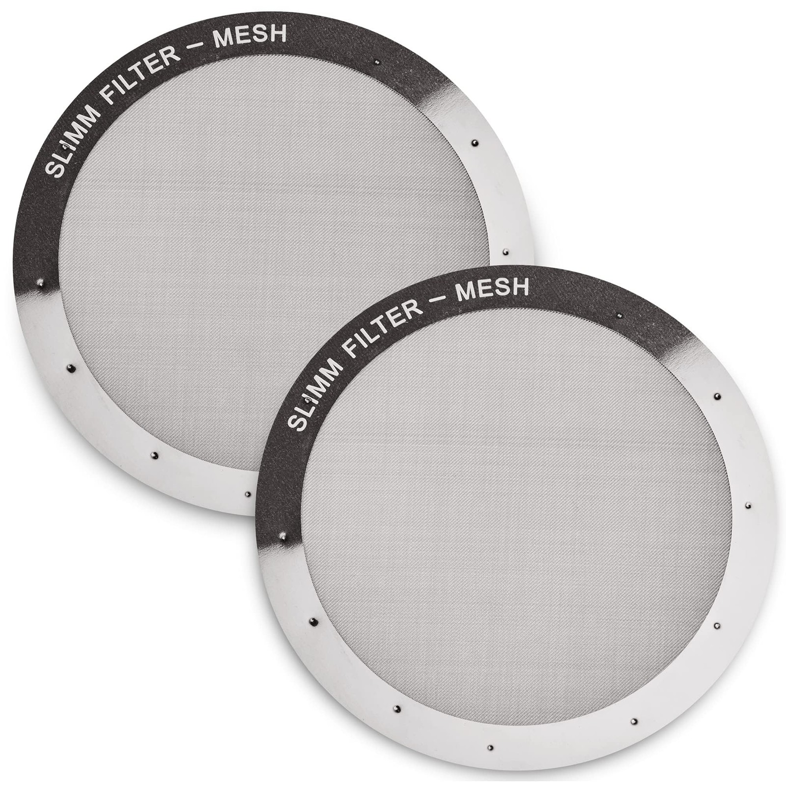 Reusable Stainless Steel Filter for AeroPress, 2 Metal Discs 2-Pack Mesh