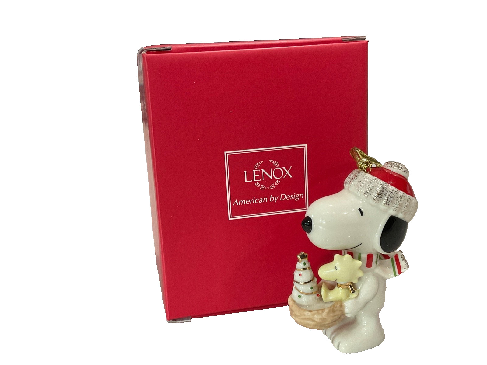 Lenox Snoopy\'s Holiday Nest Figurine NIB