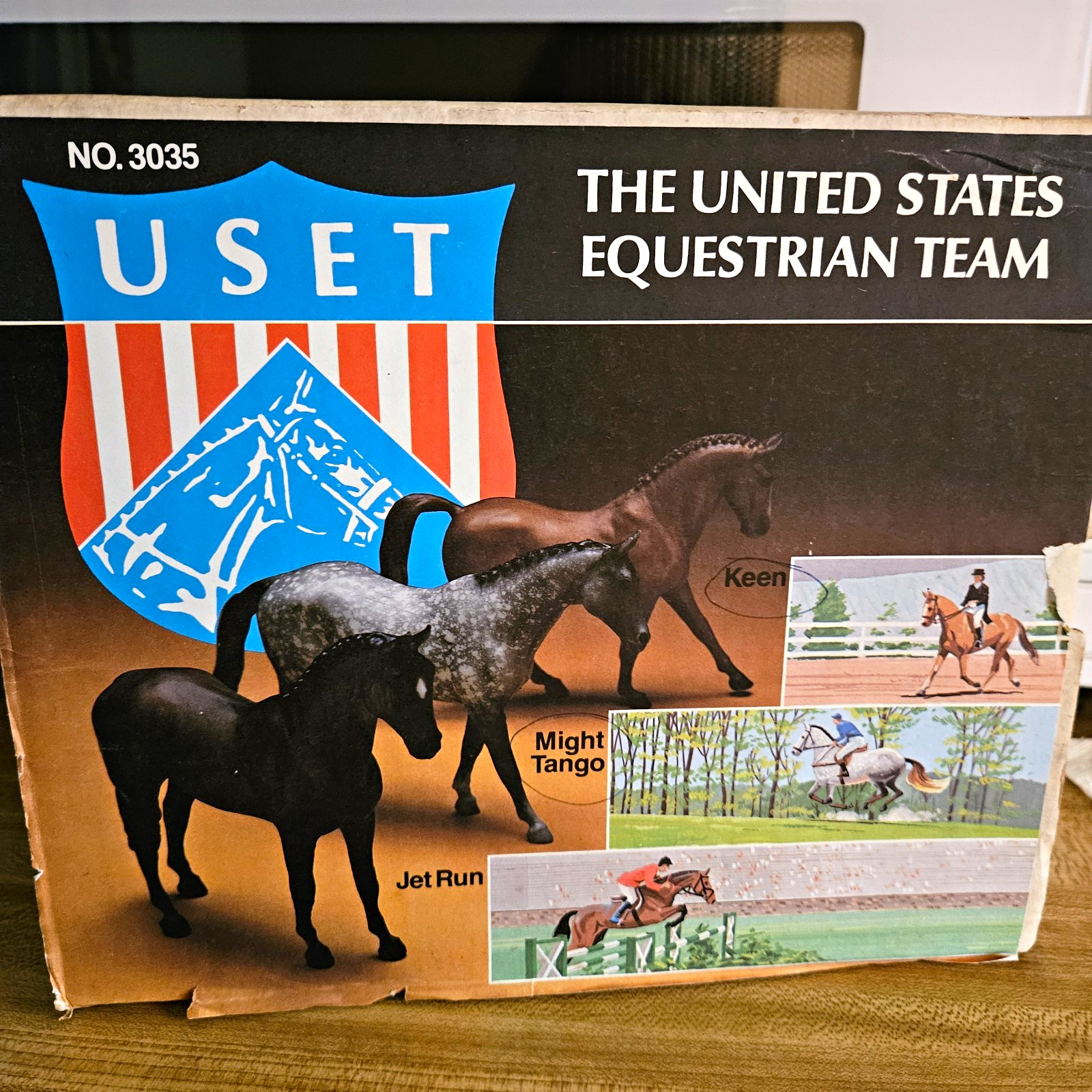 Breyer United States Equestrian Team Model Horses Lot of 3 w/ Box 3035